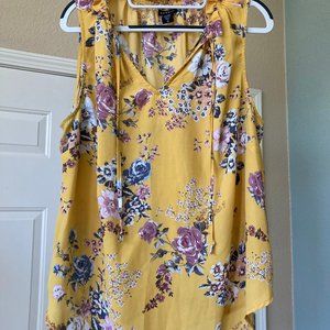 Torrid Sleeveless Floral Blouse